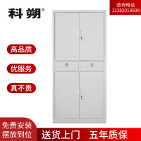 科朔 文件柜铁皮柜资料柜办公室柜子档案柜 铁中二斗文件柜 KS-G036