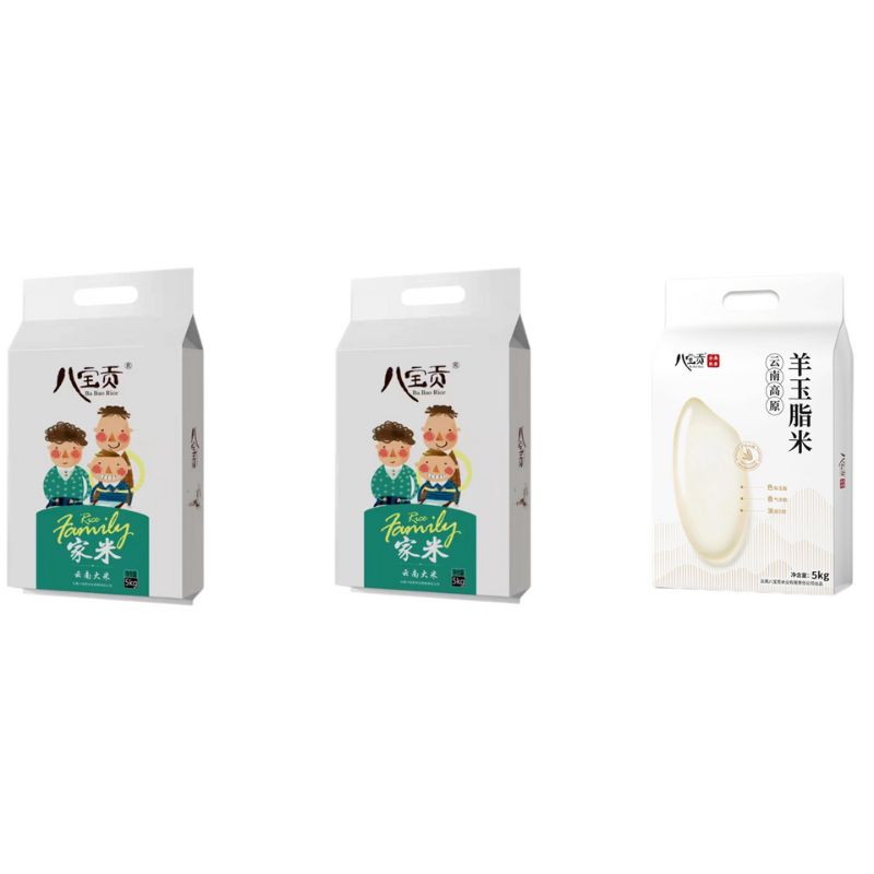八宝贡米5kg/袋*3+滇雪油4L/桶*2+蒙都礼盒装586g*1高清大图