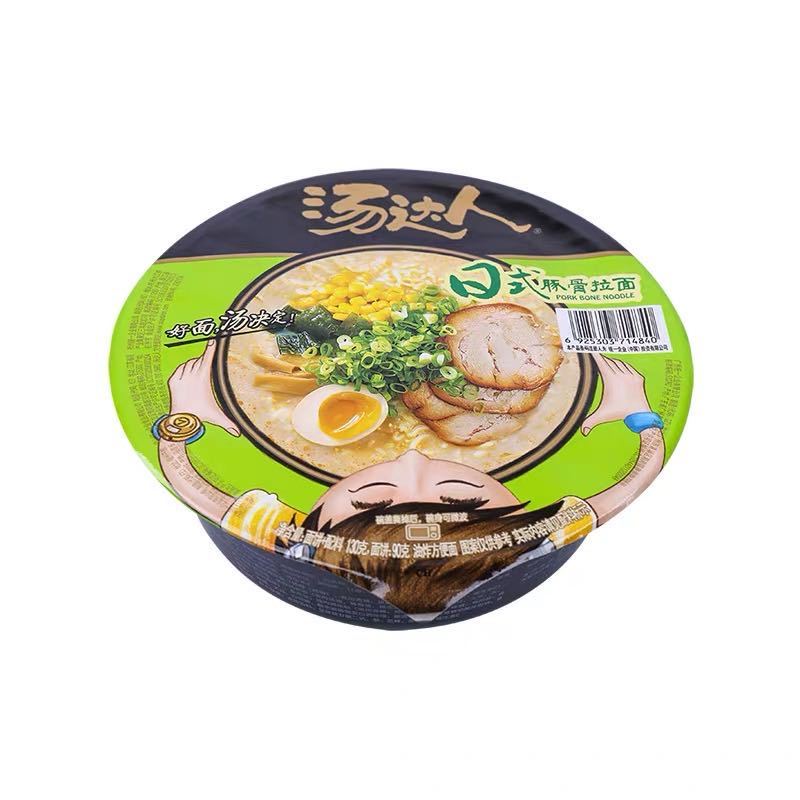 统一汤达人日式豚骨碗面*125g*5*12碗