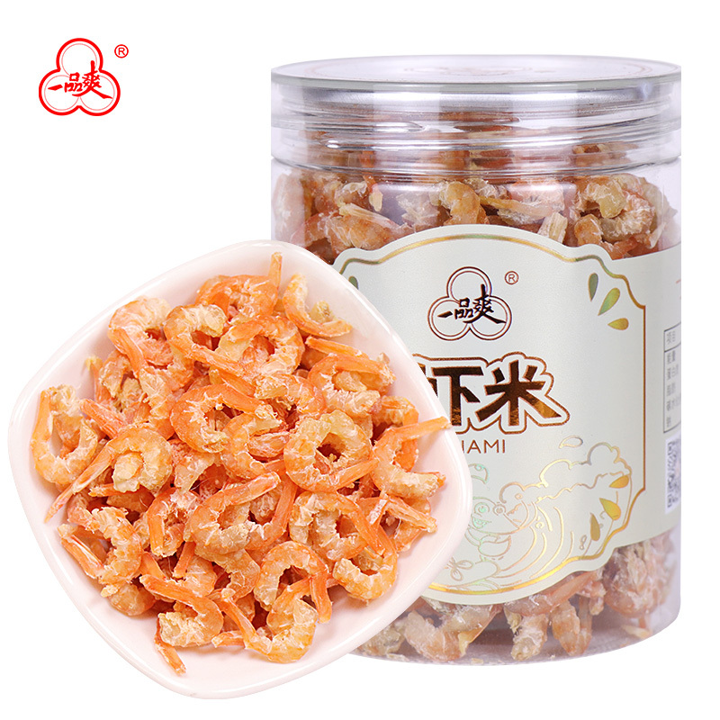 一品爽虾米118g 海米干 海鲜干货 淡干少盐 新鲜新货 干货瓶装