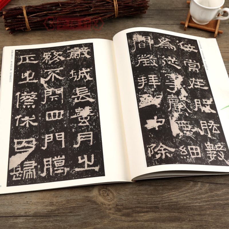 [正版]张迁碑中华碑帖隶书毛笔字帖附简体旁注软笔书法成人学生临摹临帖古贴鉴赏汉隶原大碑帖局部放大欣赏安徽美术出版社