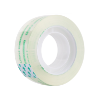 得力(deli)高透学生文具胶带/小胶带18mm*30y(27.4m/卷)8卷/筒办公用品30065
