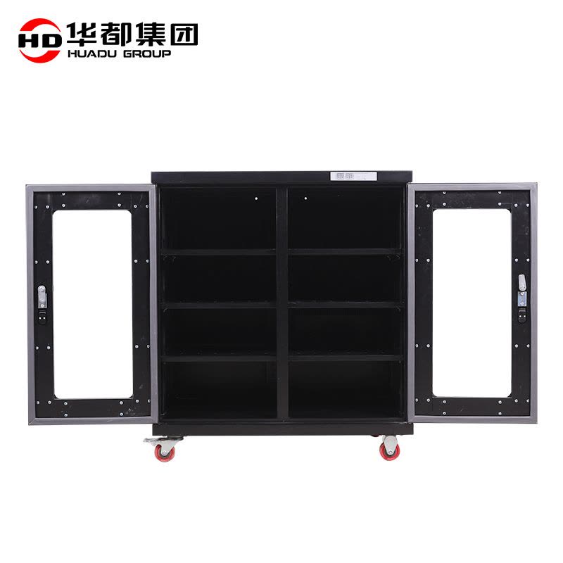 华都HDFC-13B 中湿438L控湿黑防潮柜华都防潮柜控湿除湿柜IC元器件芯片柜干燥柜柜超低温仪器柜实验室图片