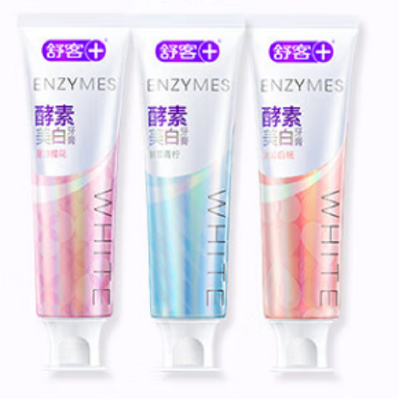 舒客牙膏120g*3 (樱花+青柠+泡感亮白)新老包装随机发高清大图