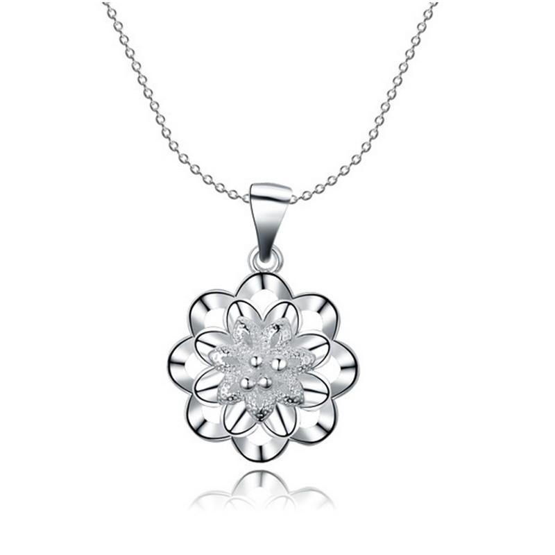 N623 Women Silver Necklace 镀925纯银女项链日韩版锁骨链潮人送女朋友七夕情人节礼物