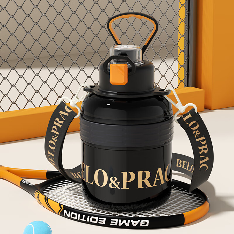 贝洛可 户外外出便携大容量跃动-随行墩墩保温壶 960ml BK230高清大图
