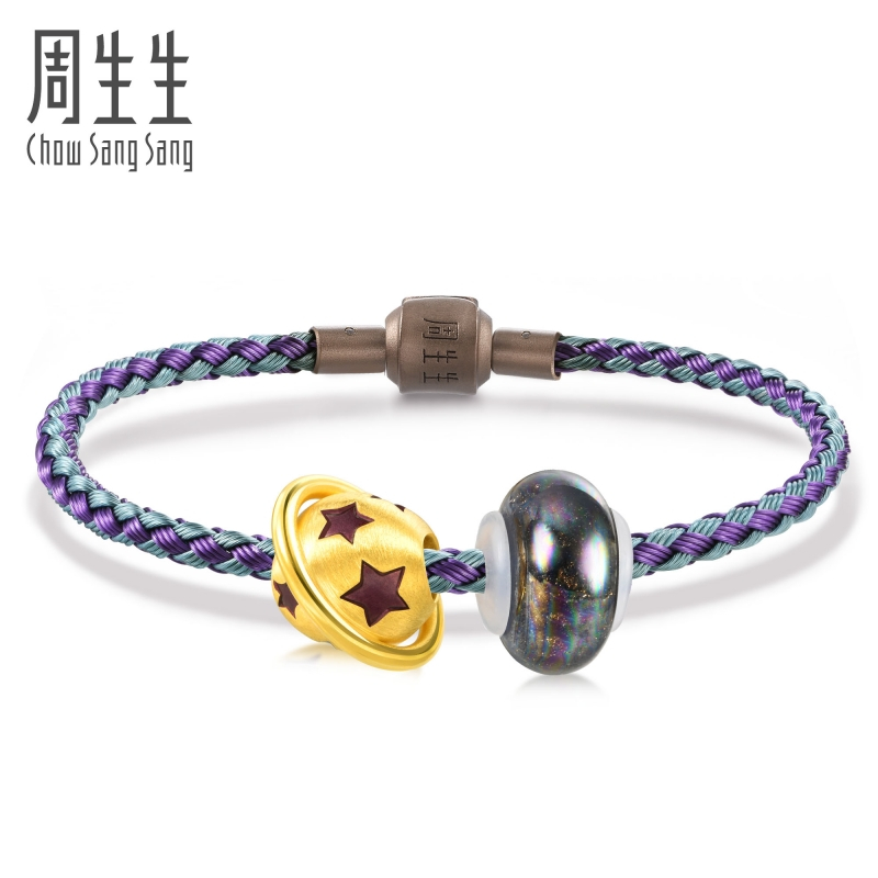 周生生(CHOW SANG SANG)黄金(足金)Charme串珠系列Murano Glass星球手链91509B定价