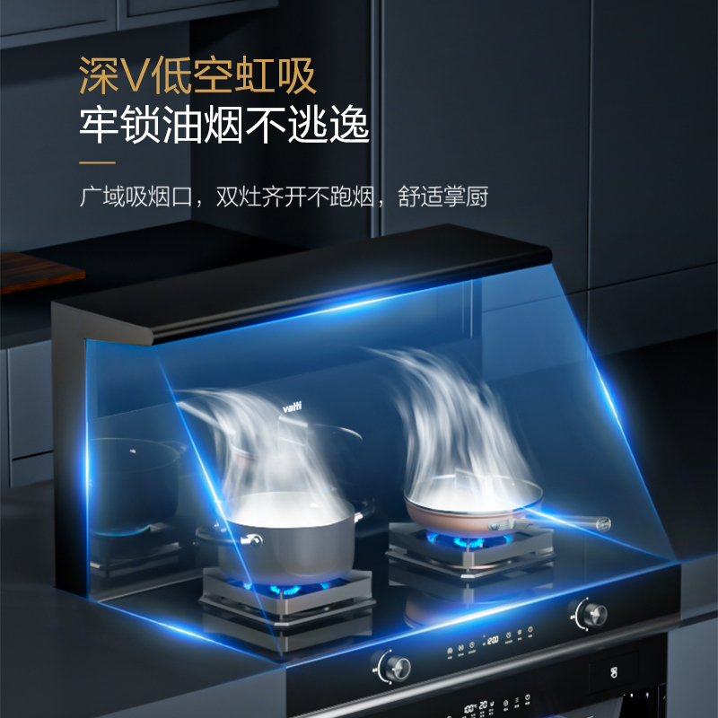 华帝(vatti)集成灶蒸箱一体灶家用蒸箱环保大吸力油烟机燃气灶蒸箱一体机节能易清洁 PM02 液化气