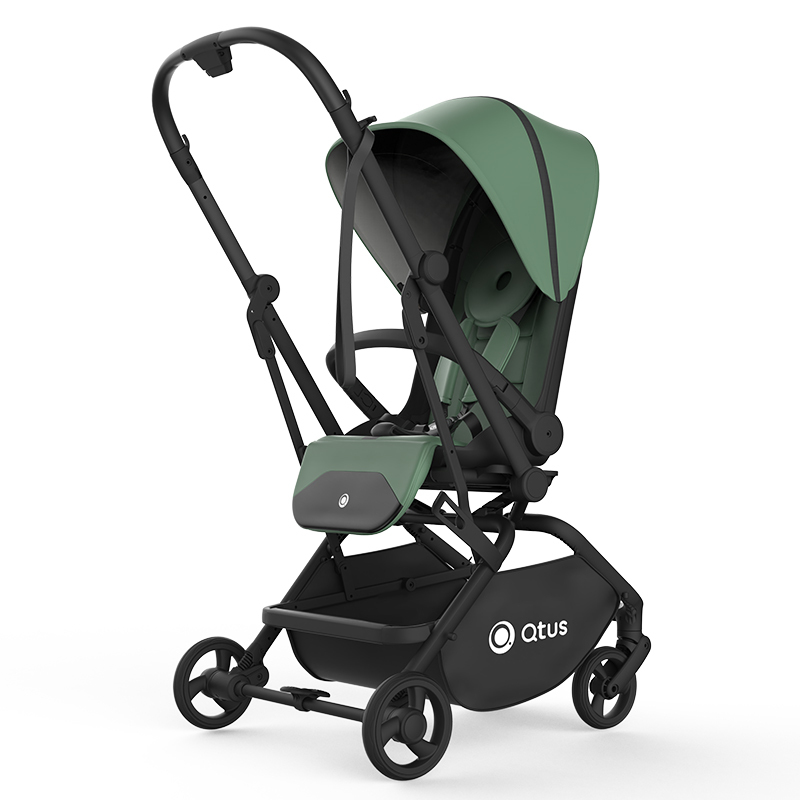quintusqtus昆塔斯q9plusⅡ婴儿推车轻便折叠一键收车可坐可躺双向