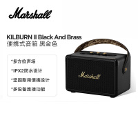 马歇尔(Marshall)Kilburn II音箱无线蓝牙便携式户外防水音响重低音 黑金色