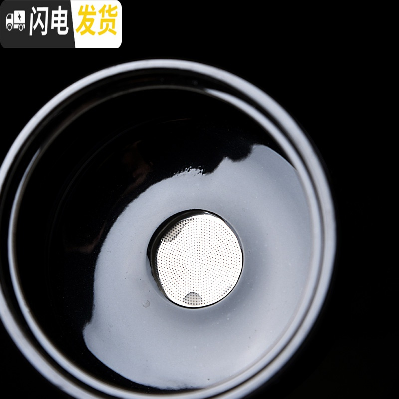 三维工匠创意懒人功夫茶具套装家用简约紫砂茶杯复古半自动陶瓷茶具现代B 定窑静字自动茶具8杯
