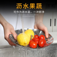 拜杰（Baijie）不锈钢蒸笼架 多功能蒸笼屉可伸缩折叠拆卸蒸格家用隔水蒸盘馒头蒸架蒸屉