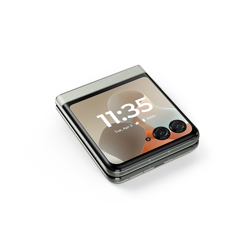 摩托罗拉 联想moto razr 60 第六代折叠屏 60万次折叠认证 康宁防护 湿手触控 12+256 棉花糖白高清大图