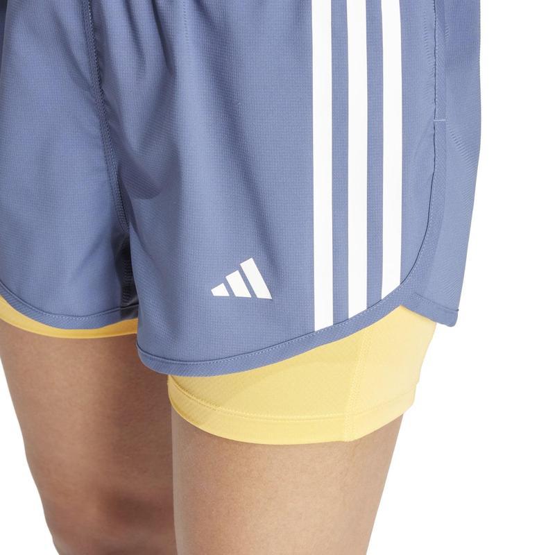 Adidas/阿迪达斯女士高尔夫运动复古三 stripe 合短裤 速干反光舒