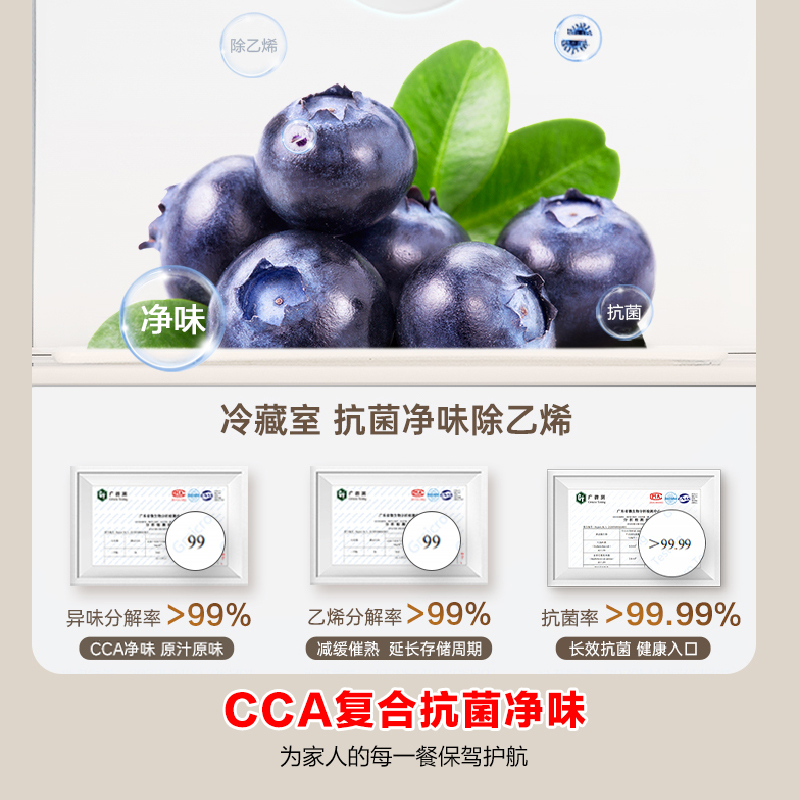 容声609升双开门对开门电冰箱家用一级能效风冷无霜变频节能超薄大容量以旧换新国家补贴BCD-609WD11HP高清大图