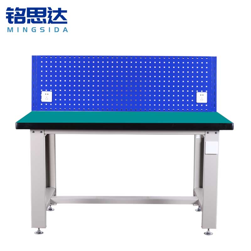 铭思达重型钳工台2.1米单挂板张高清大图
