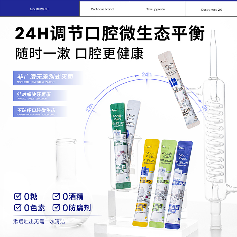 白惜便携装漱口水12ml*30支高清大图