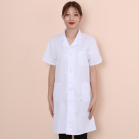 【规格：2件装 M/L/XL/XXL 尺码可留言备注】医护服装短袖 白大褂医生服男女夏 护士服短袖韩版修身美容院工作服