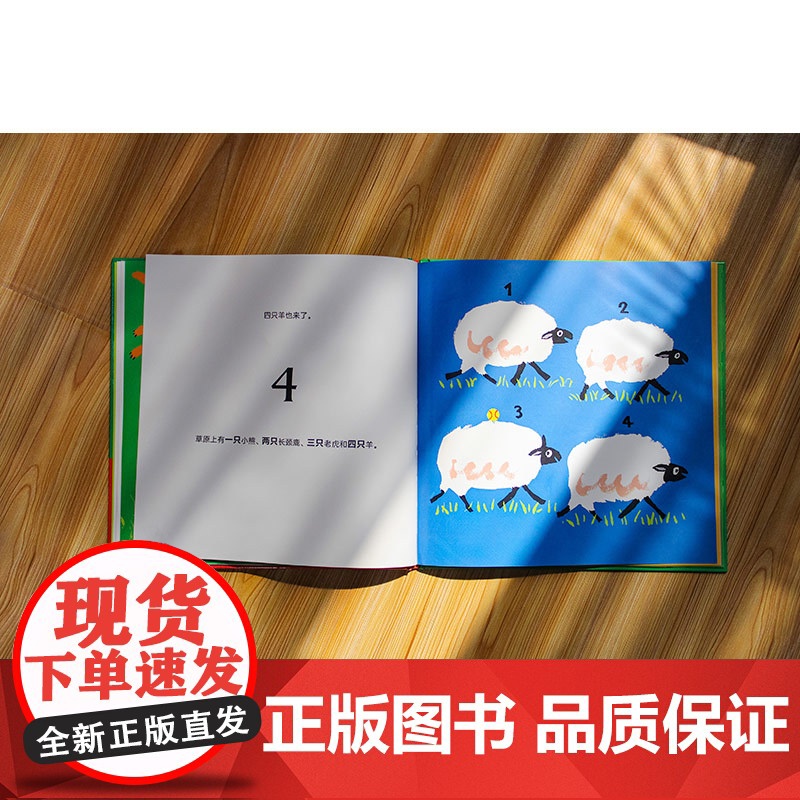 魔法象·数一数,有几只动物 (日)秦好史郎/著·绘 黄少安/译 3~6岁 绘本 动物认知 识数能力 广西师范大学出版社高清大图