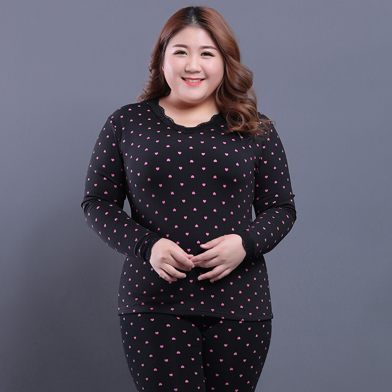 胖人加厚保暖内衣