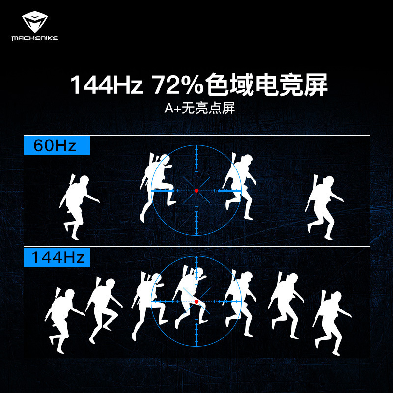 机械师（MACHENIKE）17.3英寸144Hz全面屏发烧游戏本笔记本电脑（i7-8750H 144Hz RTX2060 16G内存 256G+1T）