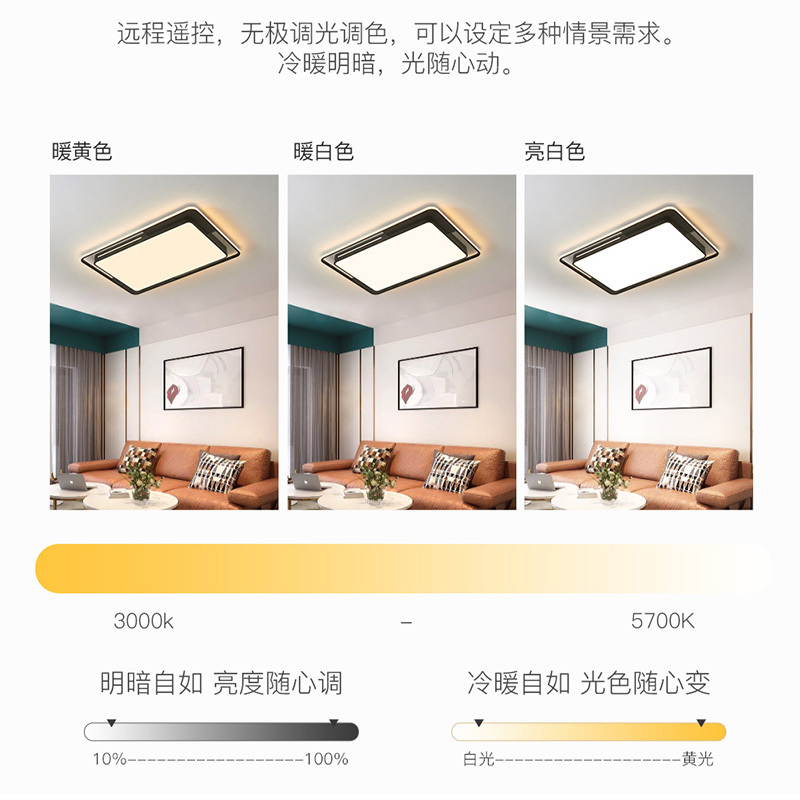 雷士照明NVC北欧风格吸顶灯后现代led吸顶灯具套餐简约客厅灯卧室灯 测试商品