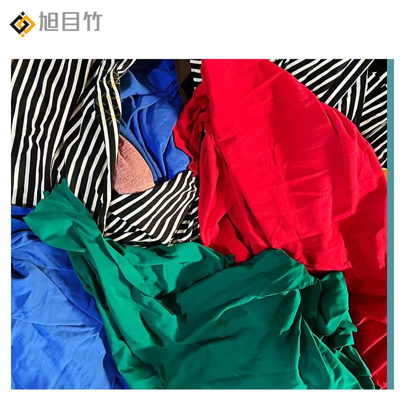 旭目竹 杂色擦机布(25kg一包) 40*60 包图片