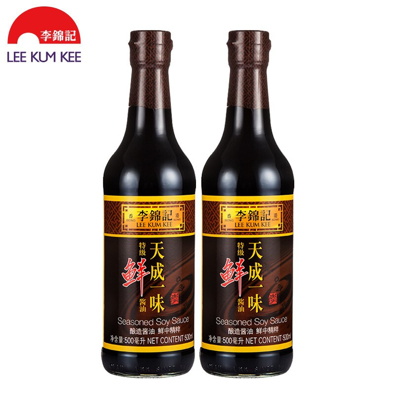 李锦记天成一味特级鲜酱油500ml*2