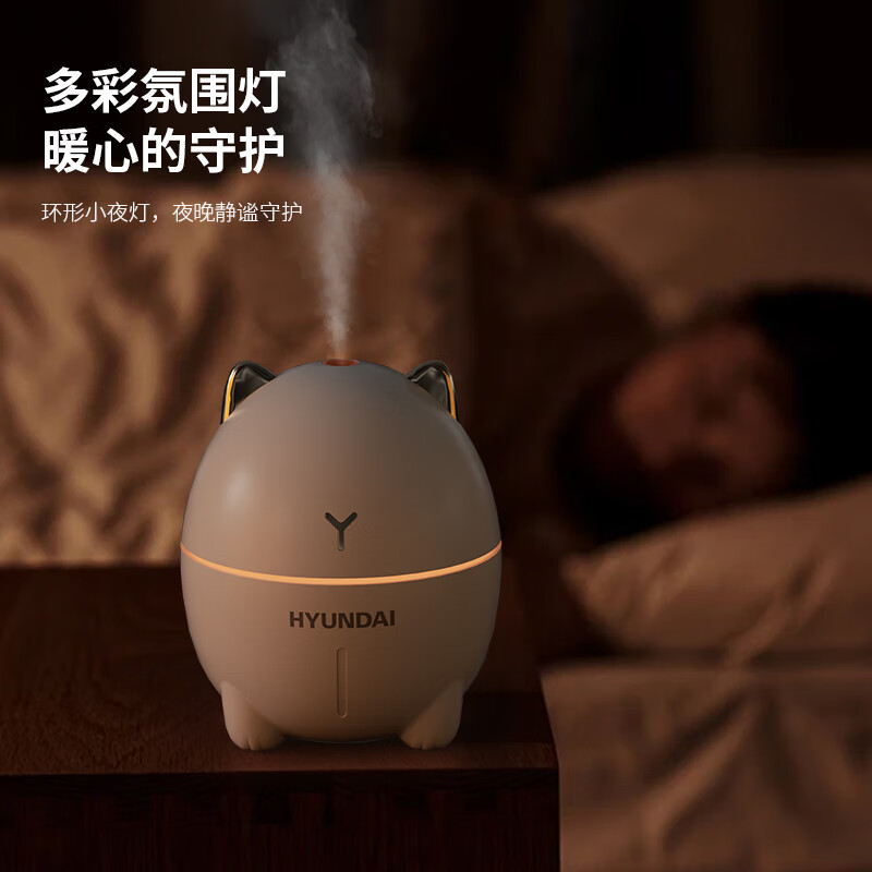 HYUNDAI(韩国现代)嘟嘟猫家用加湿器 DDM-1白色高清大图