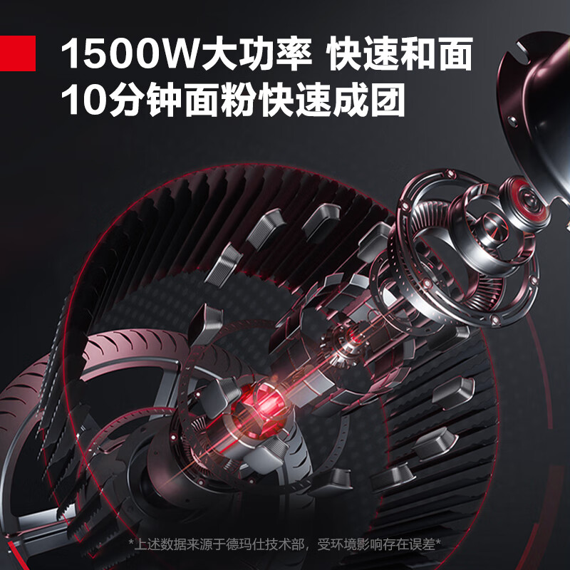 德玛仕(DEMASHI)和面机商用 全自动面粉搅拌机 多功能活面搅面揉面绞面打面条机食堂包子馒头 15升 YF-HJ15高清大图