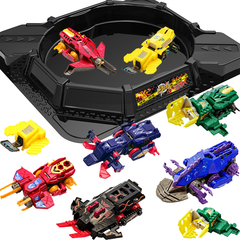 炫斗战轮玩具战车炎龙战刃炫动转龙飞车套装正版男孩儿童全套 双人