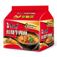 康师傅 红烧牛肉面 【经典款5包】