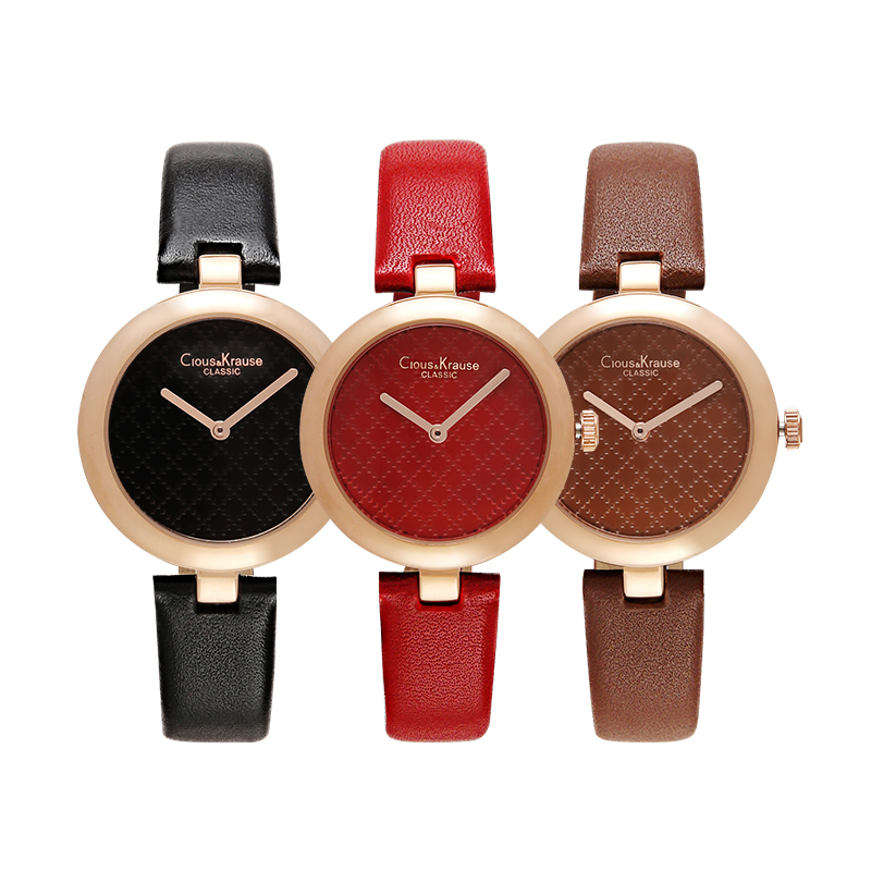 clous krause(卡罗纹凯络恩)女士石英 表