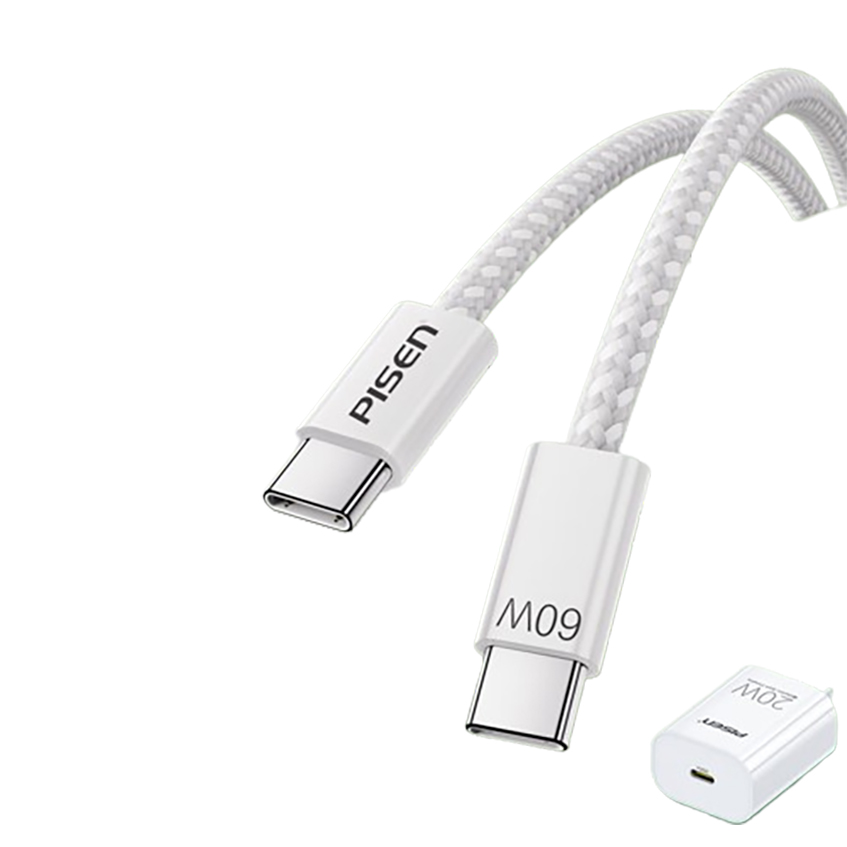 品胜苹果15充电线器套装PD20W 双头type-c数据线+充电器 通用iphone15promax手机华为iPad