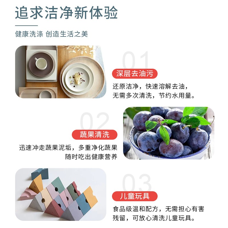 森力佳synergetic西柚洗洁精1L*2 俄罗斯原装进口餐具洗涤灵果蔬清洗剂高清大图