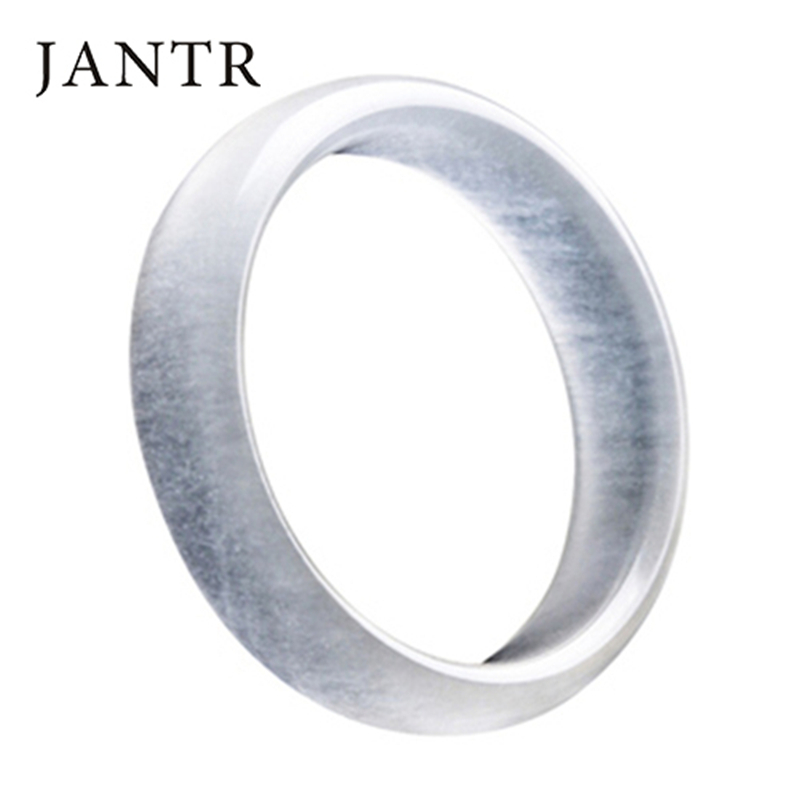 JANTR[礼盒+配证书]玉手镯天然A货冰种玉手镯金丝玉镯子石英岩玉扁条手镯自戴送礼必备