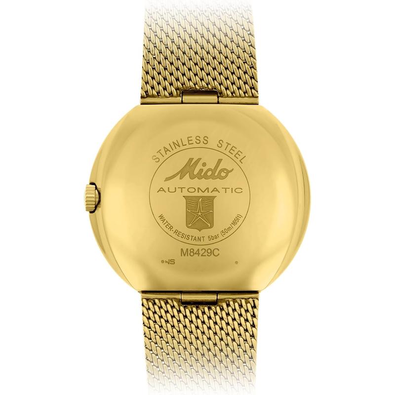 Mido男手表自动上链商务腕表Commander 1959日历显示经典复古高清大图