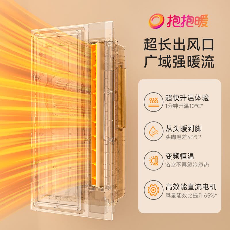 欧普照明变频风暖浴霸取暖家用排气扇一体集成吊顶卫生间暖风机抱抱暖F1301系列图片