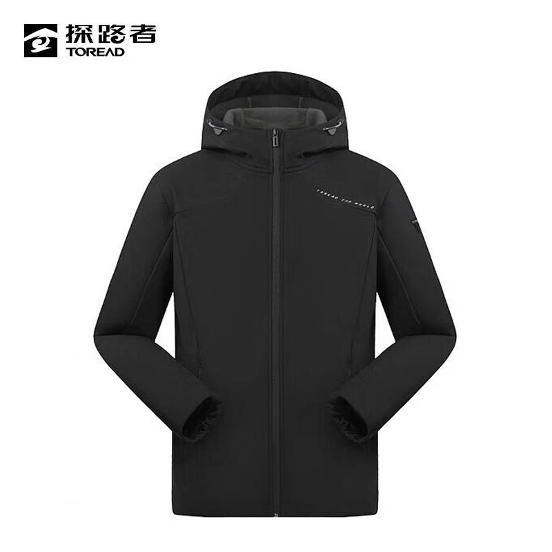 探路者(TOREAD) 男式徒步外套黑色 TAEEAL91231-G01X/件高清大图