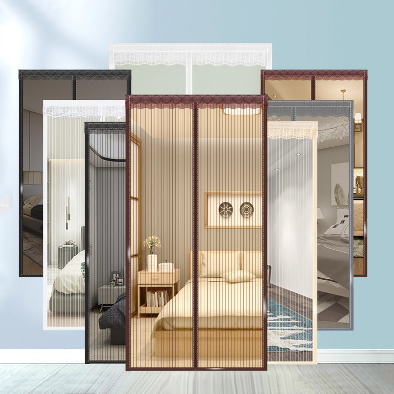 幸福派家用魔术贴防蚊门帘磁性纱门自吸夏季蚊帐磁吸磁铁对吸纱窗帘蚊