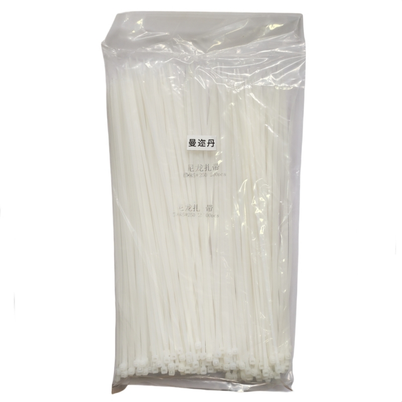 曼迩丹 尼龙扎带 国标5*250mm200条 /包高清大图