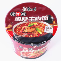 康师傅 老陈醋酸辣牛肉 桶面 12桶/箱