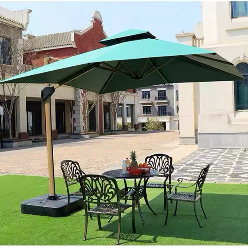 遮阳伞户外伞庭院伞别墅花园露台太阳伞棚 伞面3米 主杆伞骨铝合金 (颜色备注)高清大图