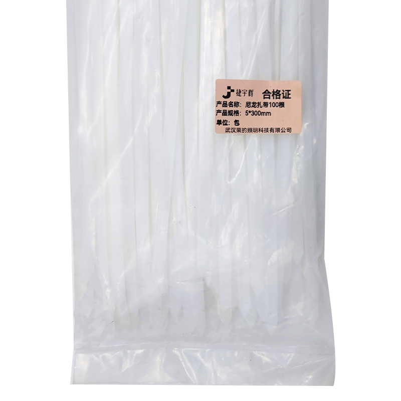 捷宇辉 尼龙扎带100根 5*300mm/包高清大图