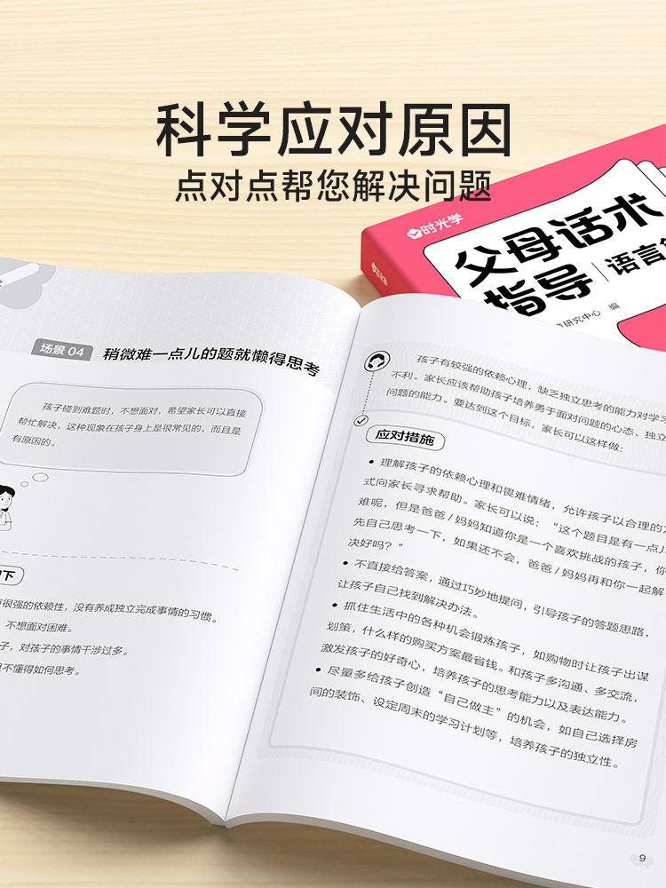 [亲子套装全9册]父母话术+儿童漫画心理学+让孩子赢在表 [正版]时光学 父母的语言非暴力沟通的话术技巧 育儿亲子教高清大图