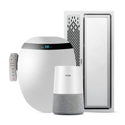海尔智能浴霸X5U1智能马桶盖V3-300U1 智能音箱组合型智能套装