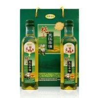 广西三江特产 高山茶油侗美仙池牌茶油500ml/ 瓶 2瓶礼盒装 48小时内发货