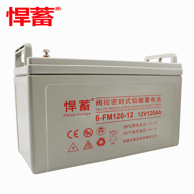 12V120AH阀控式铅酸蓄电池直流屏UPS消防通信监控EPS机房6FM120-12高清大图