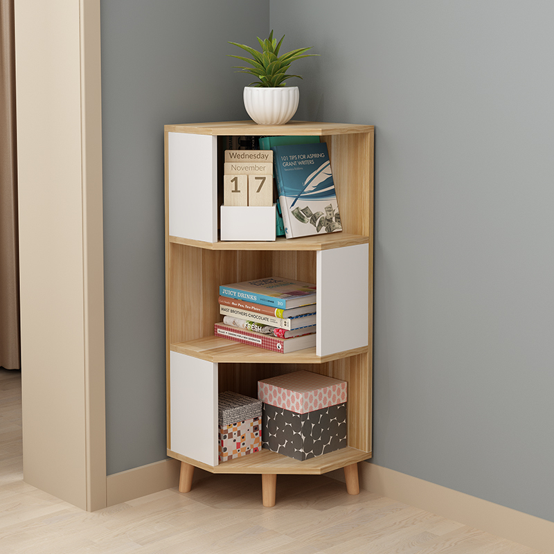 角柜墙角柜三角形客厅北欧简易家用落地置物架卧室扇形转角边柜闪电客