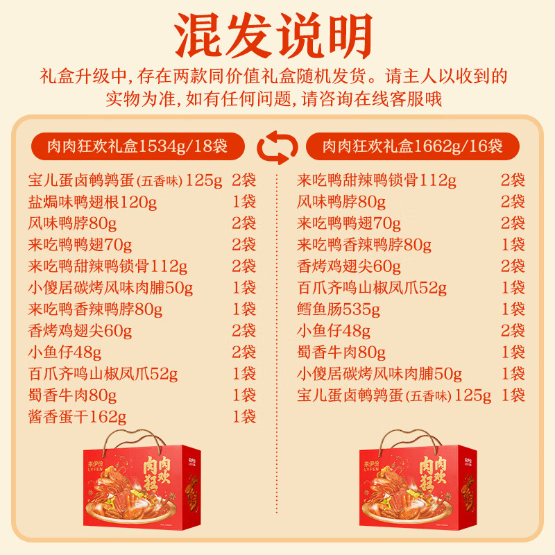 来伊份休闲零食坚果大礼包多口味混合装营养健康独立小包装办公室高清大图